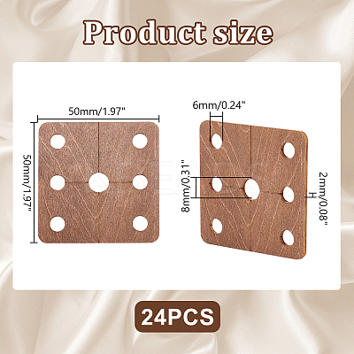 24Pcs Wood Tool for Knitting Loom Accessories TOOL-GA0001-90A-02-1