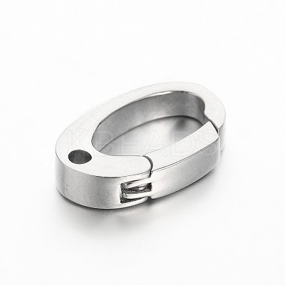 Tarnish Resistant 304 Stainless Steel Keychain Clasp Findings LS-STAS-M197-02-1