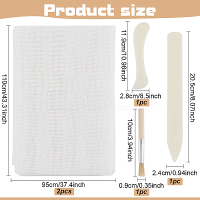 1Set Cotton Gauze Fabric Bookbinding Supplies Set AJEW-AN0007-30-1
