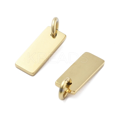 Geometric Figure Style 304 Stainless Steel Stamping Blank Tag Charms STAS-D302-03A-1
