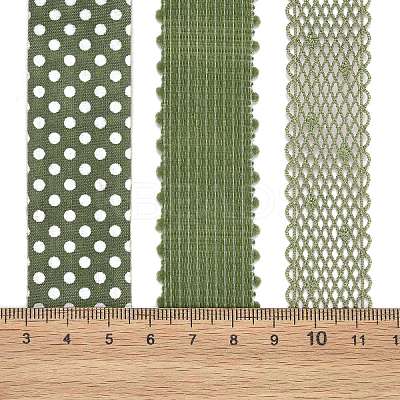9 Yards 3 Styles Polyester Ribbon SRIB-A014-D02-1