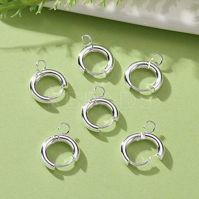 201 Stainless Steel Huggie Hoop Earring Findings STAS-P283-01A-S-1
