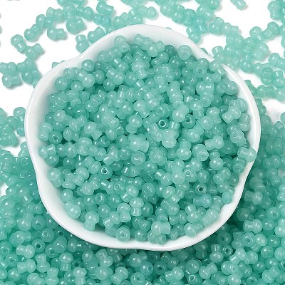 Transparent Colours Glass Seed Beads SEED-R001-01Q-1