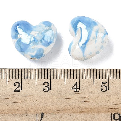 Glazed Porcelain Beads PORC-K003-04C-1