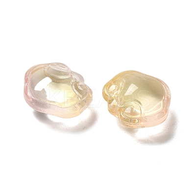 Transparent Glass Pendants GLAA-D025-08G-1
