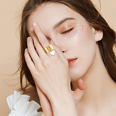 304 Stainless Steel Open Cuff Rings RJEW-UN00018-1