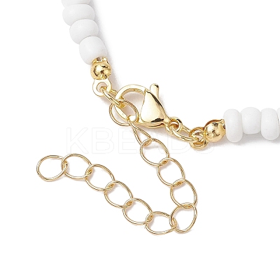 Bohemia Freshwater Shell Heart Pendant Necklaces NJEW-JN04774-1
