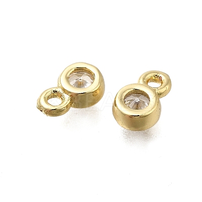 Brass Rhinestone Pendants KK-V002-29G-1