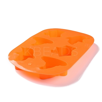 Halloween Theme Ghost/House/Witch Hat Cake Decoration Food Grade Silicone Molds LS-DIY-E067-02-1