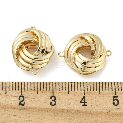 Knot Brass Connector Charms KK-N254-100G-1