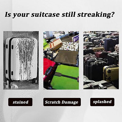 Transparent PVC Luggage Cover AJEW-WH20080-52F-1