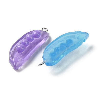 Transparent Resin Pendants RESI-D071-02-1