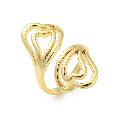 Brass Open Cuff Rings RJEW-I100-03G-1