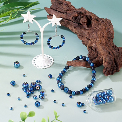 100Pcs 4 Styles Electroplated Synthetic Non-magnetic Hematite Beads G-TA0002-90-1