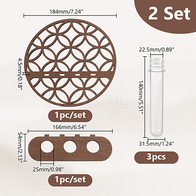Wall Hanging Terrarium Planter with Plastic Tube ODIS-WH0070-88D-1