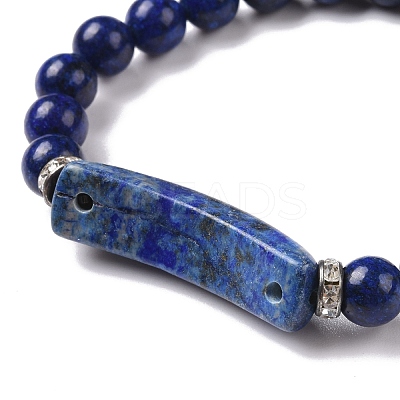 Natural Mixed Stone Beads Charm Bracelets BJEW-K164-B-1