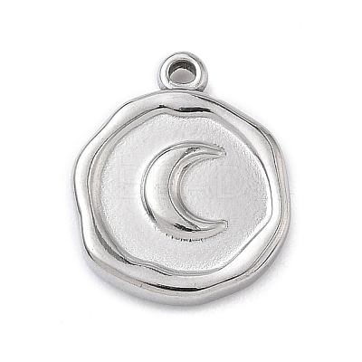 304 Stainless Steel Pendants STAS-K291-12P-01-1