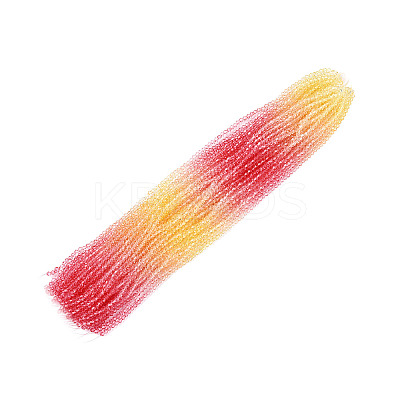 Gradient Color Baking Paint Glass Bead Strands DGLA-A039-T4mm-A02-1