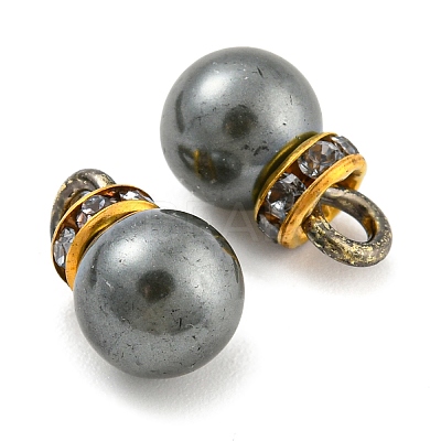 (Defective Closeout Sale: Ring Dyed)ABS Plastic Imitation Pearl Charms KY-XCP0001-25G-02-1