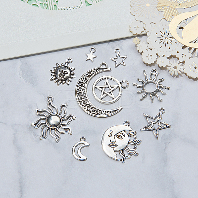 Tibetan Style Alloy Pendants TIBEP-CJ0001-08-1