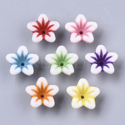 Craft Style Acrylic Beads X-MACR-N009-002-1