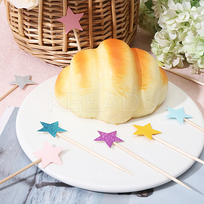 15 Sets 5 Styles Star Paper Cake Toppers FIND-CA0009-82-1