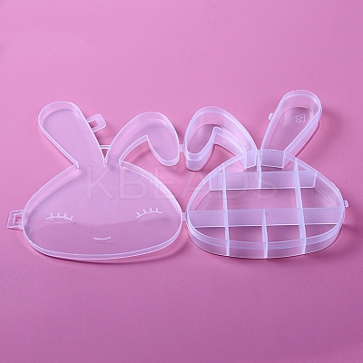 9 Grids Rabbit Shape Plastic Organizer Boxes ANIM-PW0001-115-1