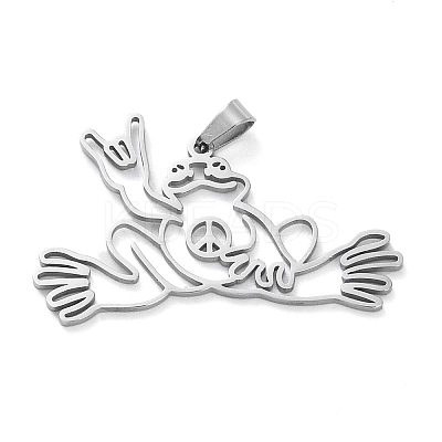 Non-Tarnish 304 Stainless Steel Pendants STAS-G329-02P-1