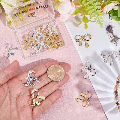 20Pcs 2 Colors Brass Connector Charms KK-BBC0022-11-1