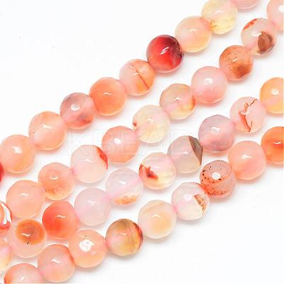 Natural Carnelian Bead Strands G-R346-4mm-25-1