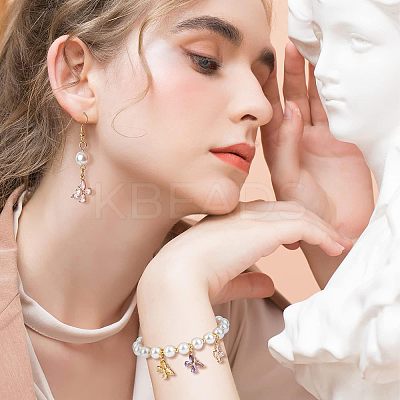12Pcs 6 Colors Glass Pendants GLAA-NB0001-29-1