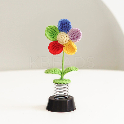Cute Yarn Flower Spring Car Dashboard Ornament AUTO-PW0001-57A-1