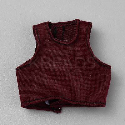 Cloth Doll Sleeveless T-shirt DIY-WH0622-255D-1