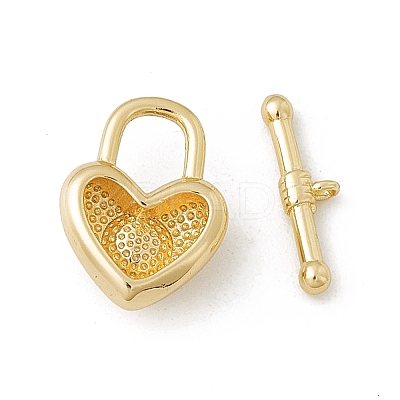 Brass Toggle Clasps KK-K271-20G-1