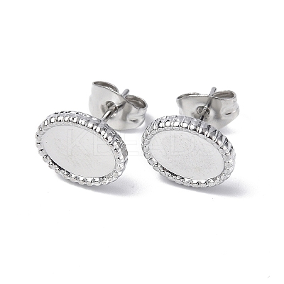 Non-Tarnish 304 Stainless Steel Stud Earring Findings STAS-F286-10P-1