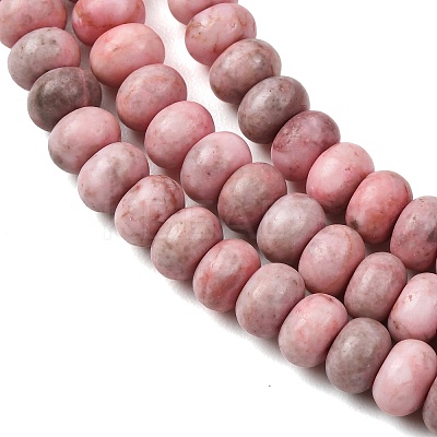 Natural Pink Zebra Jasper Beads Strands X-G-D481-13-1