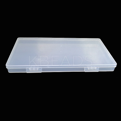 Transparent Plastic Storage Box CON-WH0070-10A-1
