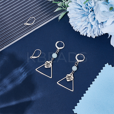2Pairs 2 Styles 925 Sterling Silver Leverback Earring Findings STER-UN0001-90-1
