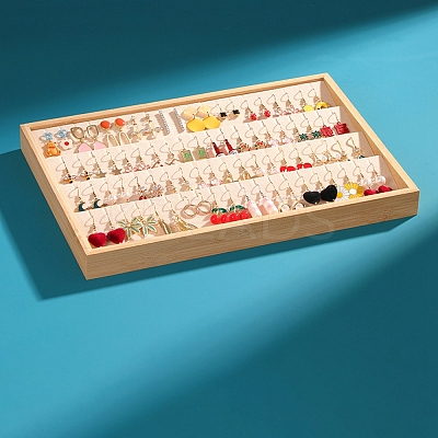Bamboo Earring Organizer Display Tray PW-WG71156-05-1