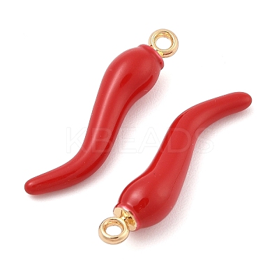 Rack Plating Alloy Enamel Pendants PALLOY-R451-07G-02-1