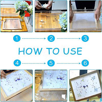 Wooden Paper Making LS-DIY-WH0171-49A-1