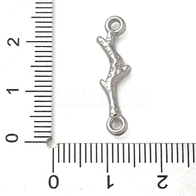 Anti-Tarnish 304 Stainless Steel Branch Connector Charms STAS-Q334-62P-1
