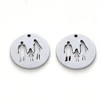 Non-Tarnish 304 Stainless Steel Pendants STAS-N092-34-1