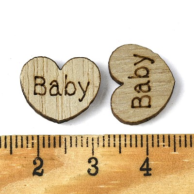 100Pcs Wood Cabochons WOOD-G020-09-1