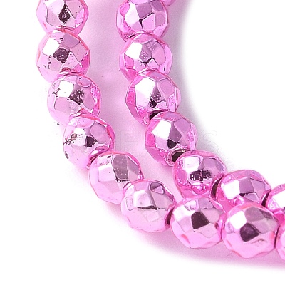 Baking Paint Synthetic Non-Magnetic Hematite Beads Strands G-H020-K01-07-1
