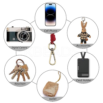 3Pcs Boho Macrame Wristlet Keychain Keying KEYC-SW00004-08-1