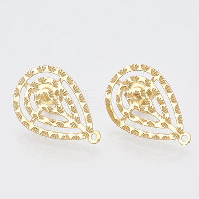 304 Stainless Steel Stud Earring Findings STAS-S079-40A-1