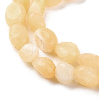 Natural Yellow Jade Beads Strands G-G146-A20-01-1