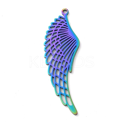 304 Stainless Steel Big Pendants STAS-R116-05RC-1