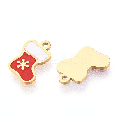 304 Stainless Steel Enamel Charms STAS-T065-60G-02-1